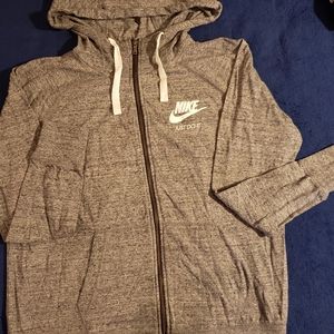 XL Nike Gray Full Zip Hoodie